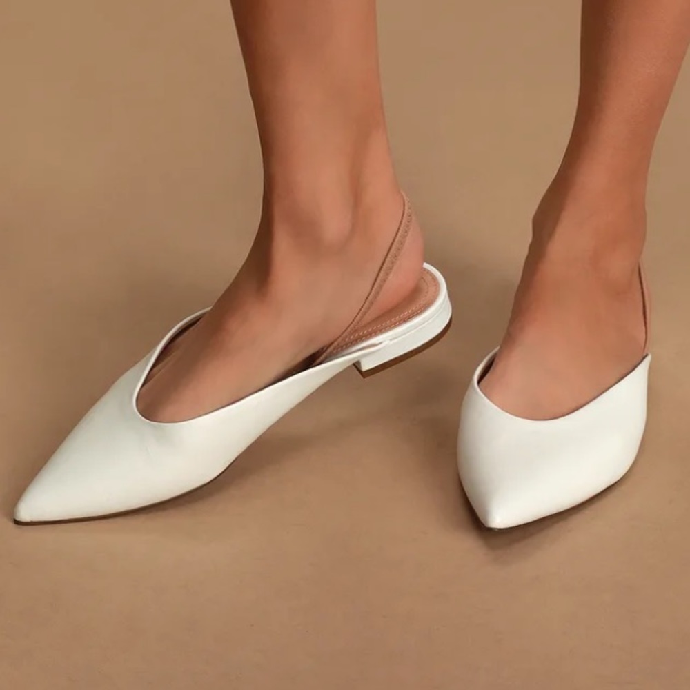 Steve Madden White Leather Loafers